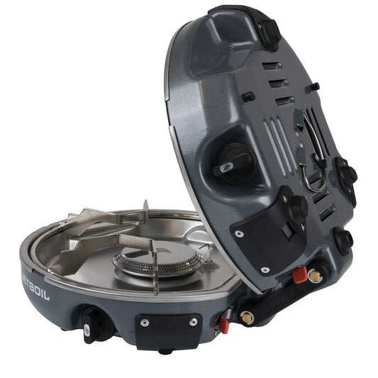 Turn your outback cooking fantasies into reality with the ultra-compact Genesis dual-burner cook stove. A beastly 10,000 BTU heating system boils water in just over three minutes.  www.moralepatches.com.au