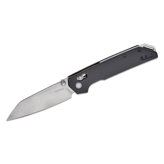 Meet the reverse tanto Iridium, a practical and stylish design for everyday carry. This blade shape makes cutting work easy, from the initial pierce to the effortless slice. Aesthetically, the black-anodized aluminum handle scales create an appealing profile. www.moralepatches.com.au