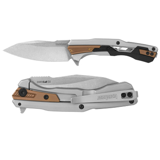 For a combination of high-quality materials, intricate design elements, and practical usability, step into the Kershaw Endgame. After opening the knife with KVT ball bearings, take control of the 3.25-inch drop point blade and use its high-retention D2 tool steel. www.moralepatches.com.au