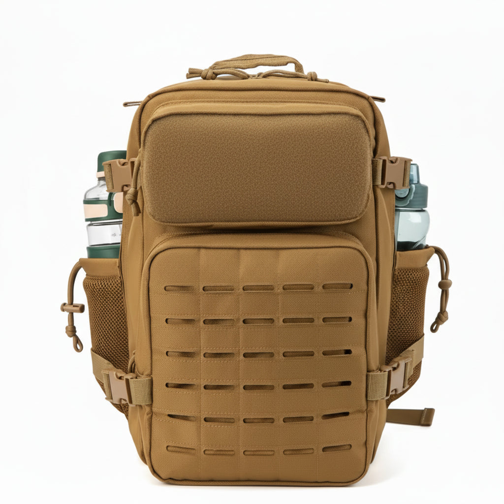 Built for operators who demand tactical precision, this 25-litre MOLLE backpack combines rugged 900D polyester construction with intelligently designed multi-layered storage compartments. www.moralepatches.com.au