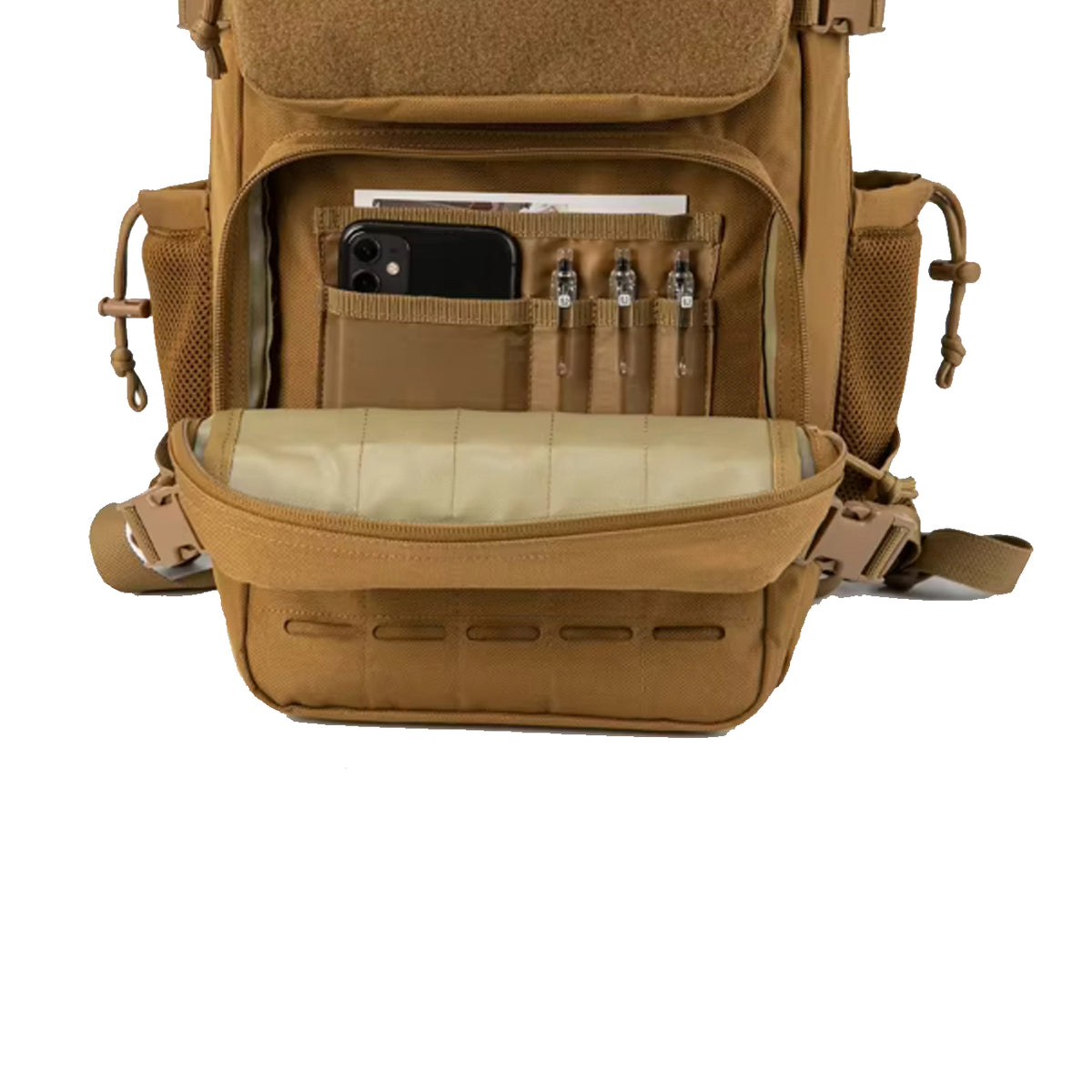 Built for operators who demand tactical precision, this 25-litre MOLLE backpack combines rugged 900D polyester construction with intelligently designed multi-layered storage compartments. www.moralepatches.com.au