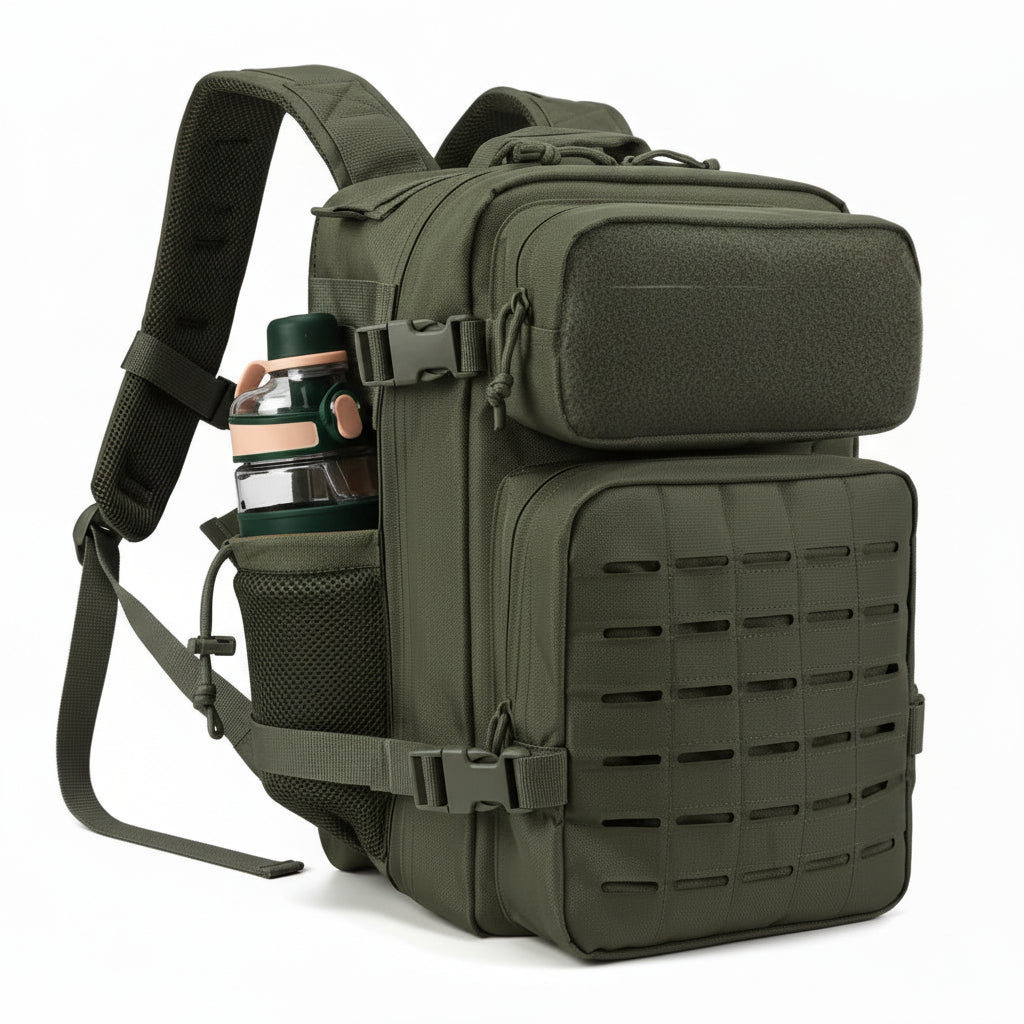 Built for operators who demand tactical precision, this 25-litre MOLLE backpack combines rugged 900D polyester construction with intelligently designed multi-layered storage compartments. www.moralepatches.com.au