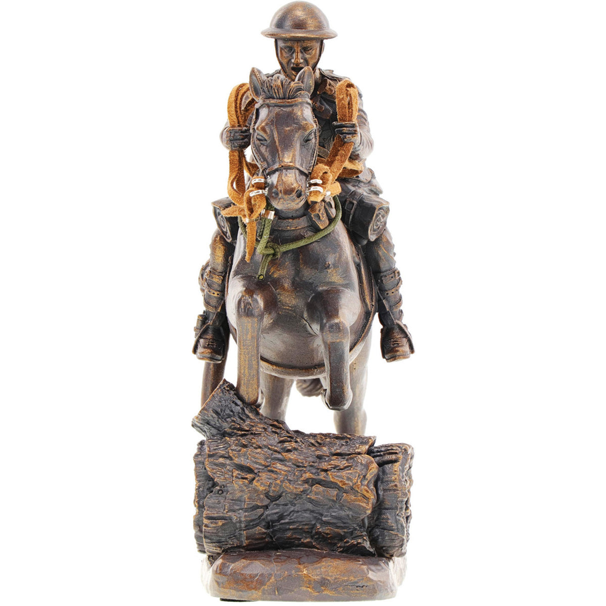 The Australian Light Horse in France is a stunning figurine that pays tribute to the brave men and their loyal Waler mounts who served in the Great War. After escaping the failed Gallipoli campaign, these men found themselves on the war-torn Western Front, where mounted offensive operations were generally unsuited. www.moralepatches.com.au