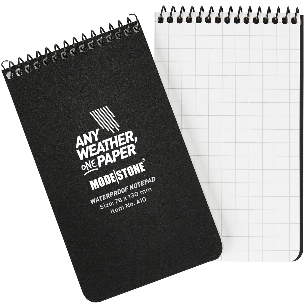 Experience the ultimate solution for your writing needs in the field with the Modestone MS-A10 Top Spiral Notepad! Perfect for diggers and cadets taking notes and instructions, this notebook will be a valuable tool for soldiers that need a small notebook in a hurry. Quickly access important notes and deliver positive missions with your section troops with this all-weather notebook. www.moralepatches.com.au