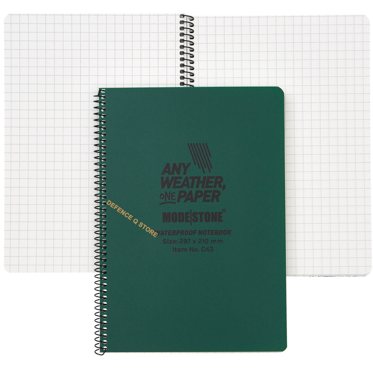 Modestone® stone paper has another amazing feature: it allows you to write on it with an old key or even with a bullet. This feature allows you to write in tight spots without a pen. www.moralepatches.com.au