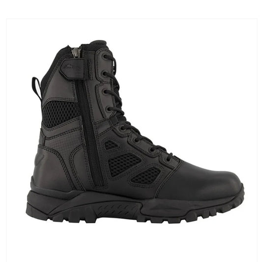 Crafted with premium full grain leather and CORDURA® AFT 3D fabric air mesh, these elite tactical boots deliver exceptional breathability through Cambrelle lining and strategic mesh vents. www.moralepatches.com.au