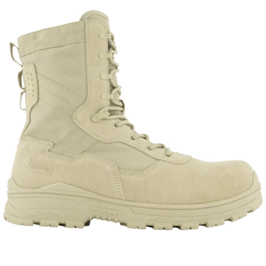 Engineered for tactical excellence, the Magnum Scorpion II 8.0 CT CP SZ Desert Tan boots combine premium suede leather with abrasion-resistant nylon for unmatched durability. www.moralepatches.com.au