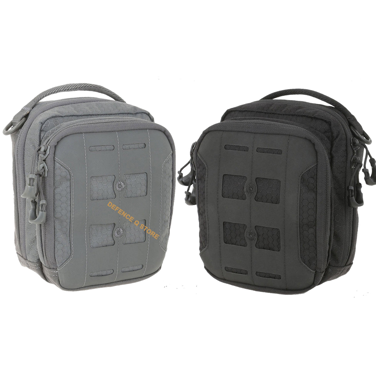 The AUP Accordion Utility Pouch is a small pouch with accordion style dividers. It has a frontal zippered compartment with elastic organization and a top carry handle made from comfortable Shapeshift webbing. www.moralepatches.com.au
