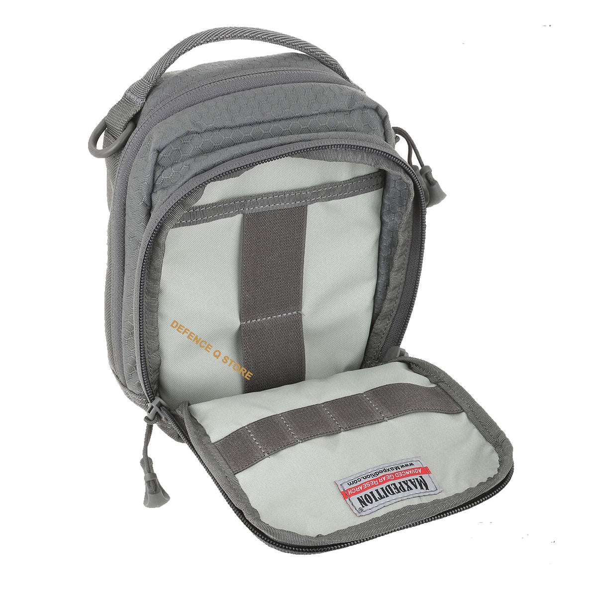 The AUP Accordion Utility Pouch is a small pouch with accordion style dividers. It has a frontal zippered compartment with elastic organization and a top carry handle made from comfortable Shapeshift webbing. www.moralepatches.com.au