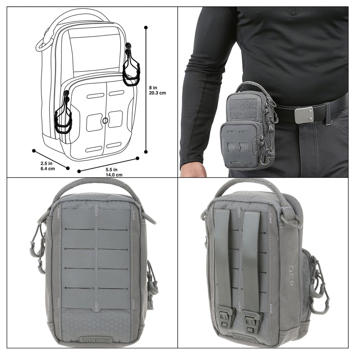 The DEP Daily Essentials Pouch is a two compartment pouch designed for everyday carry. It is sized to wear on a belt or to attach to the side of a pack. A loop field is positioned on the front for patch adhesion. www.moralepatches.com.au