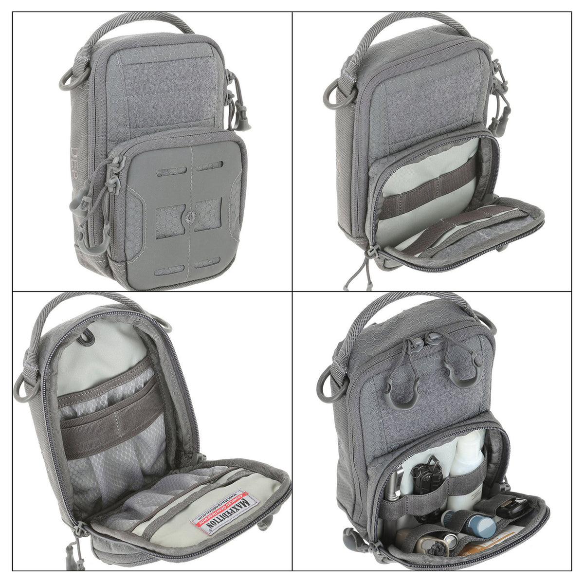 The DEP Daily Essentials Pouch is a two compartment pouch designed for everyday carry. It is sized to wear on a belt or to attach to the side of a pack. A loop field is positioned on the front for patch adhesion. www.moralepatches.com.au