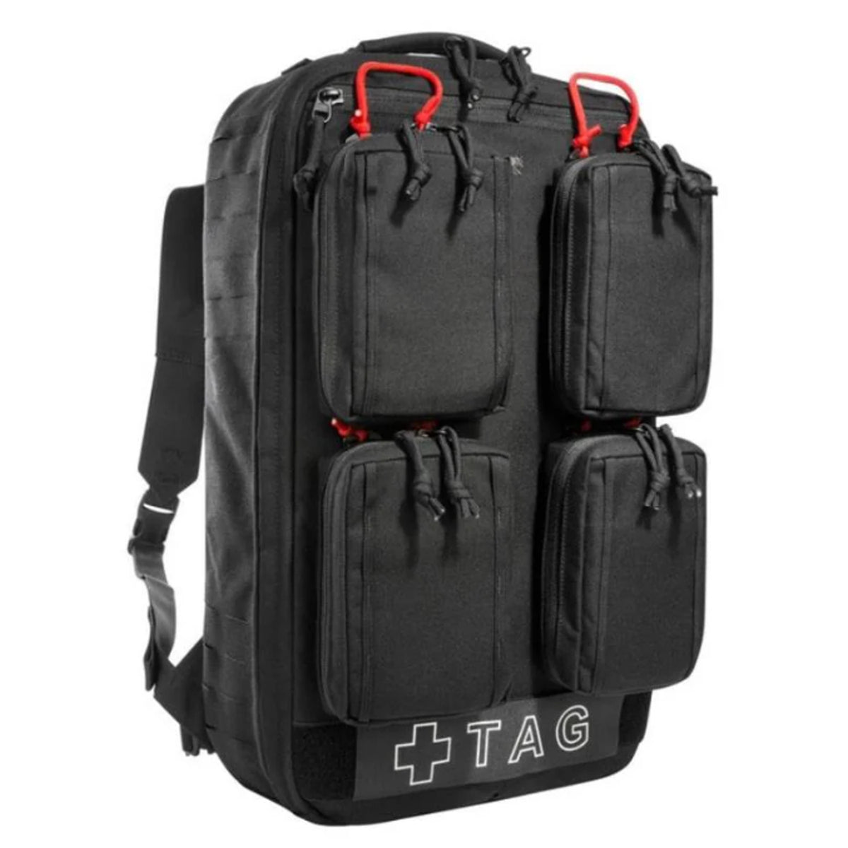 Emergency backpack for the simultaneous first aid treatment of several wounded persons. The TT Medical Mascal Pack (MASCAL = Mass Casualty) is used for the initial treatment of injured persons if they cannot be treated individually immediately. www.moralepatches.com.au
