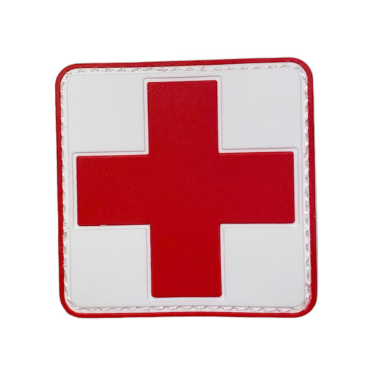 Experience the power and versatility of the Army Cross Medic PVC Patch Red On White. www.moralepatches.com.au