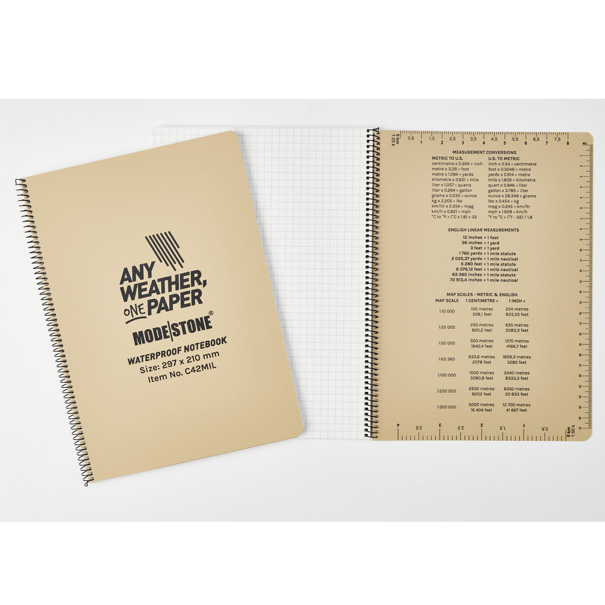 Experience the ultimate solution for your writing needs in the field with the Modestone C42MIL Side Spiral Notepad! Perfect for diagrams and step-by-step instructions, this A4-sized notebook will be a valuable tool for officers in the HQ tent. Quickly access important notes and deliver powerful briefings to your troops with this all-weather notebook. www.moralepatches.com.au