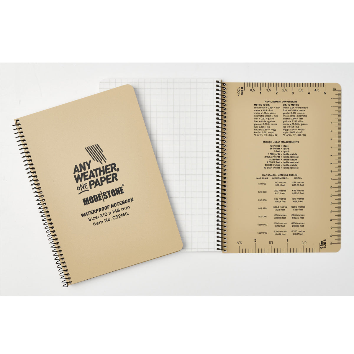 Experience the ultimate solution for your writing needs in the field with the Modestone C52MIL Side Spiral Notepad! Perfect for small diagrams and step-by-step instructions, this A5-sized notebook will be a valuable tool for officers in the Platoon HQ tent. Quickly access important notes and deliver powerful briefings to your troops with this all-weather notebook. www.moralepatches.com.au