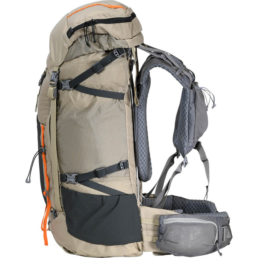 The BRIDGER 55 offers a feature-rich, weight-conscious, and durable pack that supports your overnight mission. FEATURES Breathable Endurance Yoke with pocketed shoulder pads Built with high abrasion-resistant fabric and water-resistant zippers Internal spring-steel wire frame Generous removable lid that converts to a hip sack www.moralepatches.com.au