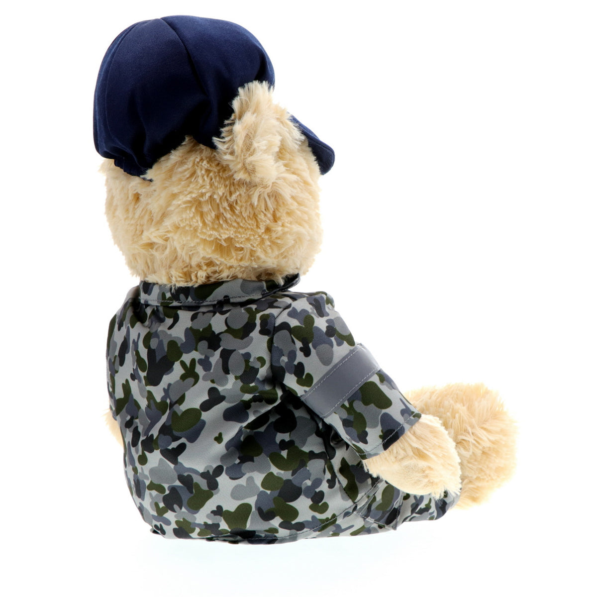 This wonderfully cuddly 40cm Navy bear brings joy to both young and old, and celebrates the brave heroes of the Royal Australian Navy. Show your pride in our country and express your admiration with this possibly most lovable Navy bear ever. Unforgettable comfort and delight guaranteed! www.moralepatches.com.au
