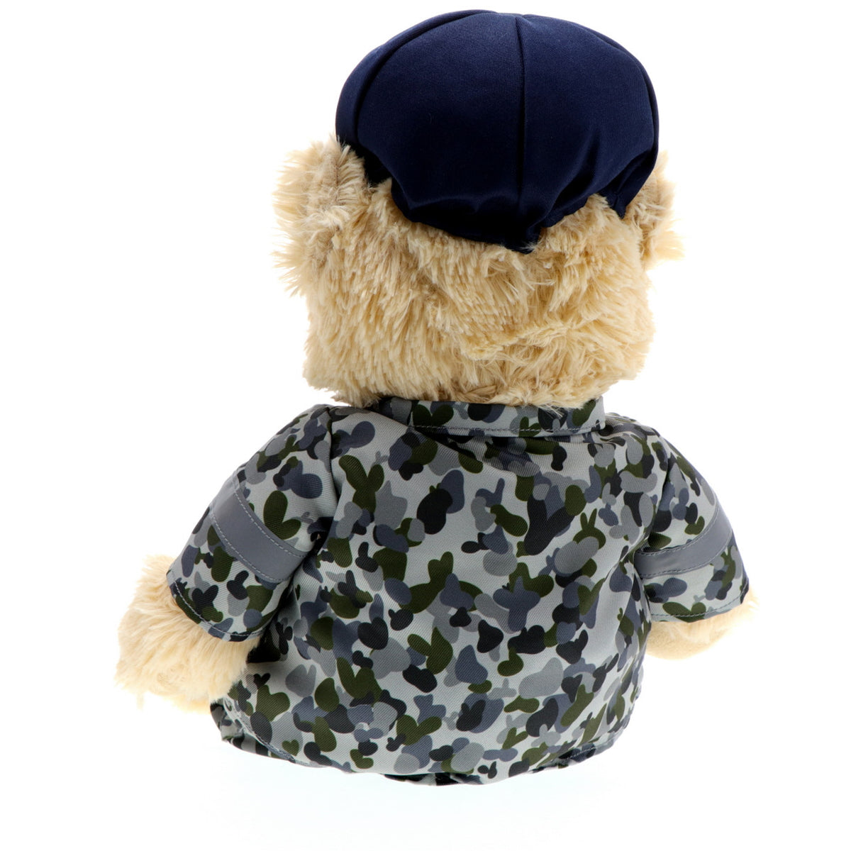 This wonderfully cuddly 40cm Navy bear brings joy to both young and old, and celebrates the brave heroes of the Royal Australian Navy. Show your pride in our country and express your admiration with this possibly most lovable Navy bear ever. Unforgettable comfort and delight guaranteed! www.moralepatches.com.au