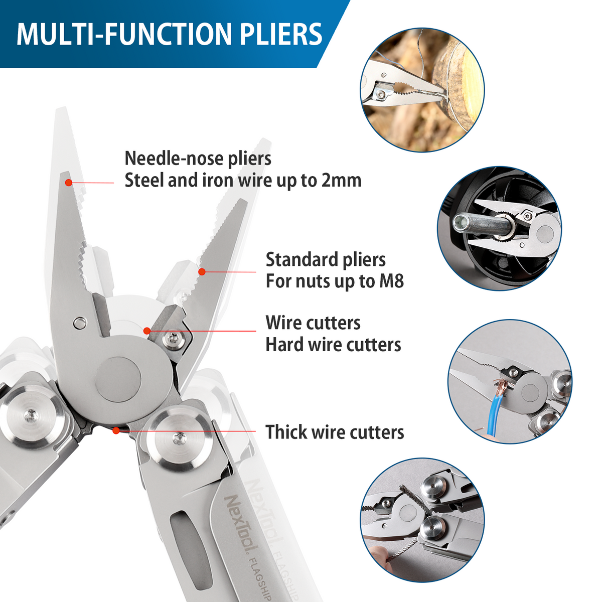 The NexTool Flagship Pro is a refined and heavy-duty multi-tool engineered for professional and everyday use. Designed for strength, precision and reliability, it combines essential cutting, gripping and fastening tools into a durable folding platform suitable for fieldwork, outdoor use and workshop tasks. www.moralepatches.com.au