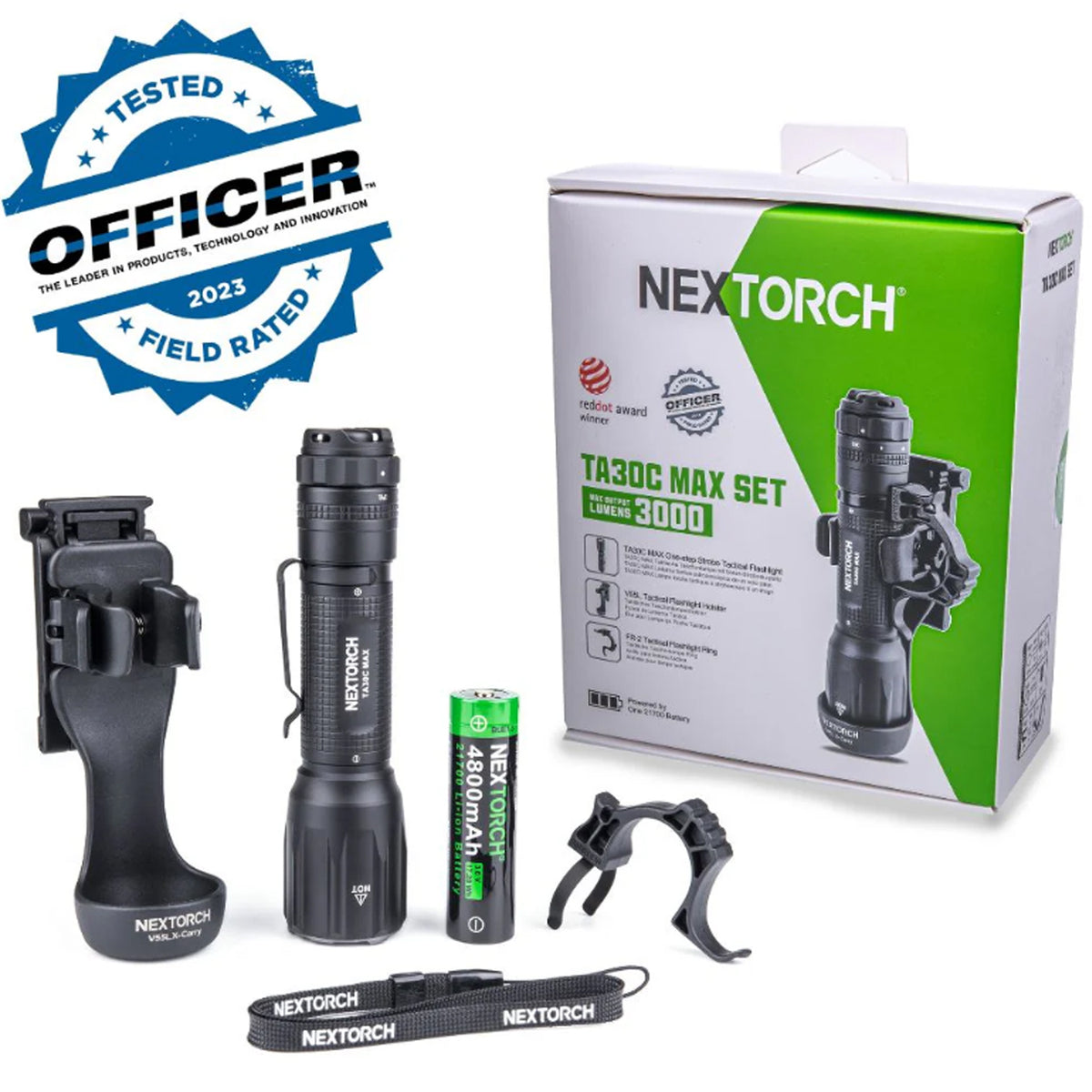 Introducing the NEXTORCH TA30C MAX POLICE KIT, meticulously crafted to exceed the standards of law enforcement professionals while offering versatile everyday carry capabilities www.moralepatches.com.au