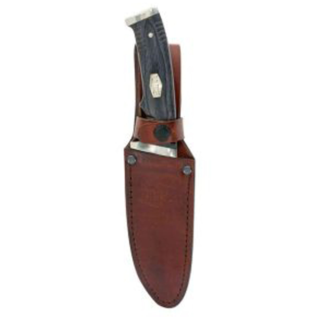 The 169OTH Heritage Series Fixed Blade features top quality D2 Steel full-tang design, gray laminate wood handle, nickel silver pommel, pins and guard and custom fit leather sheath. This knife is great for any outdoorsman or everyday carry. www.moralepatches.com.au