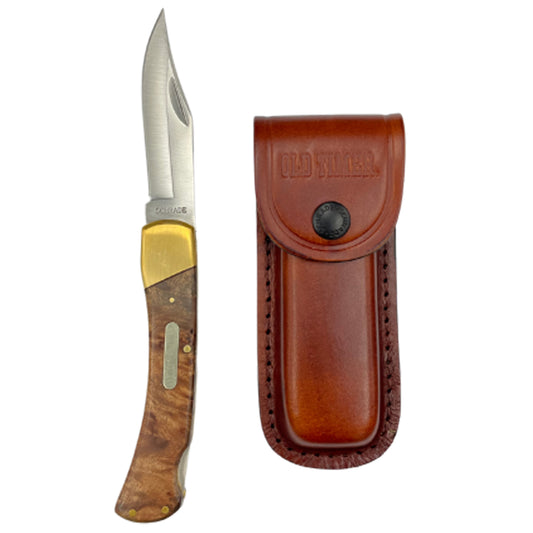 This Uncle Henry Golden Bear Pocket Knife embodies the traditional American pocket knife. The Golden Bear features a stainless steel clip point blade with a satin finish, and lock back construction. www.moralepatches.com.au