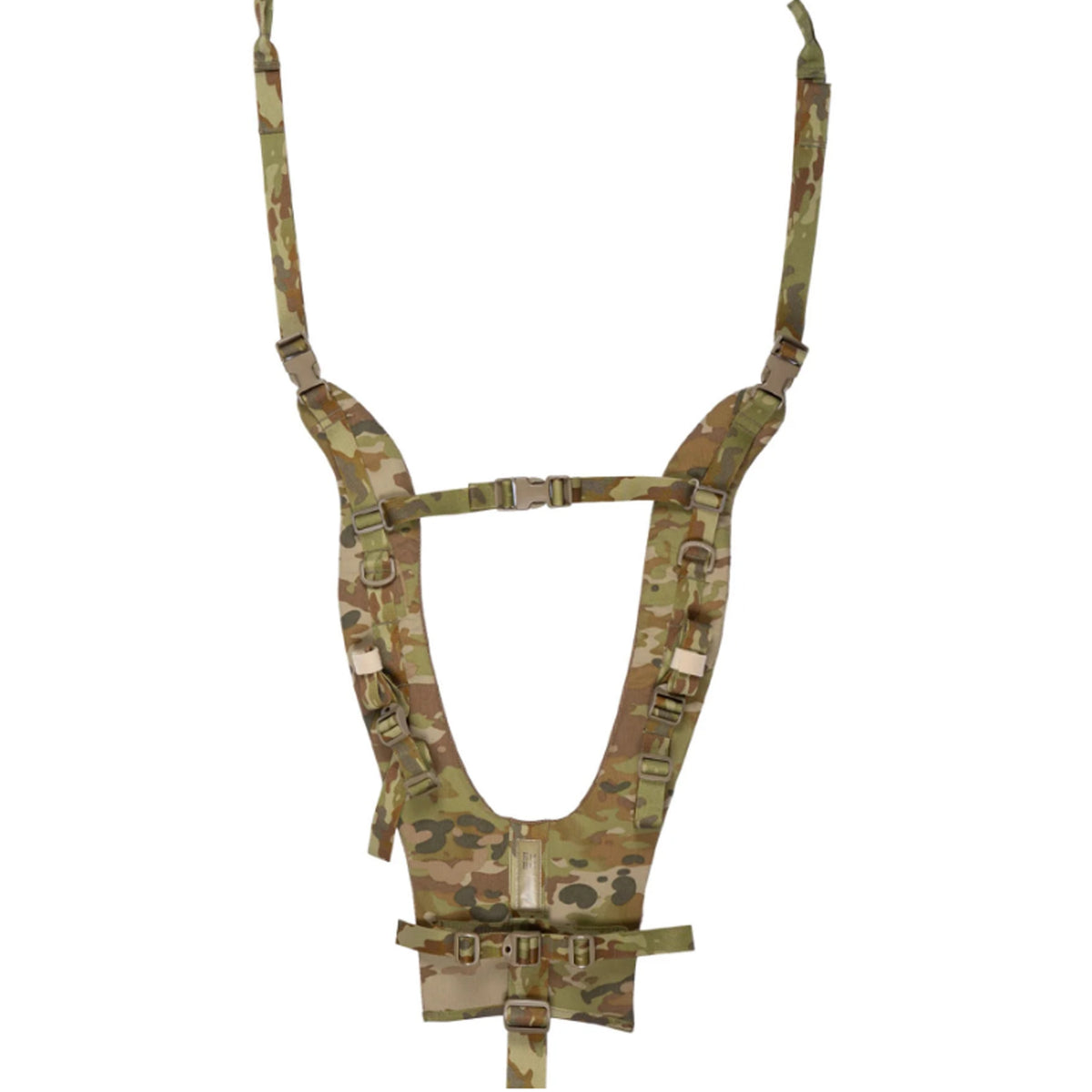 You know how when you put on your pack it feels like somebody has just attached a Kelvinator refrigerator to your back with barbed wire? Well, no longer. We’ve answered the many calls to produce a more comfort-oriented strap set for soldier’s packs. Something like we see in ‘civvie’ packs but never get to use. www.moralepatches.com.au
