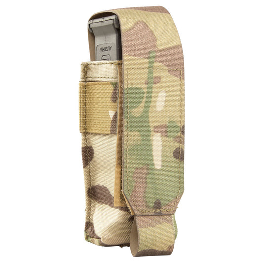 The PLATATAC HW Single Pistol Mag pouch is a durable yet ultra lightweight option to carry a one single or double-stack pistol magazine. At one PALS column wide, it easily attaches via MOLLE to a range of belts and vests. www.moralepatches.com.au