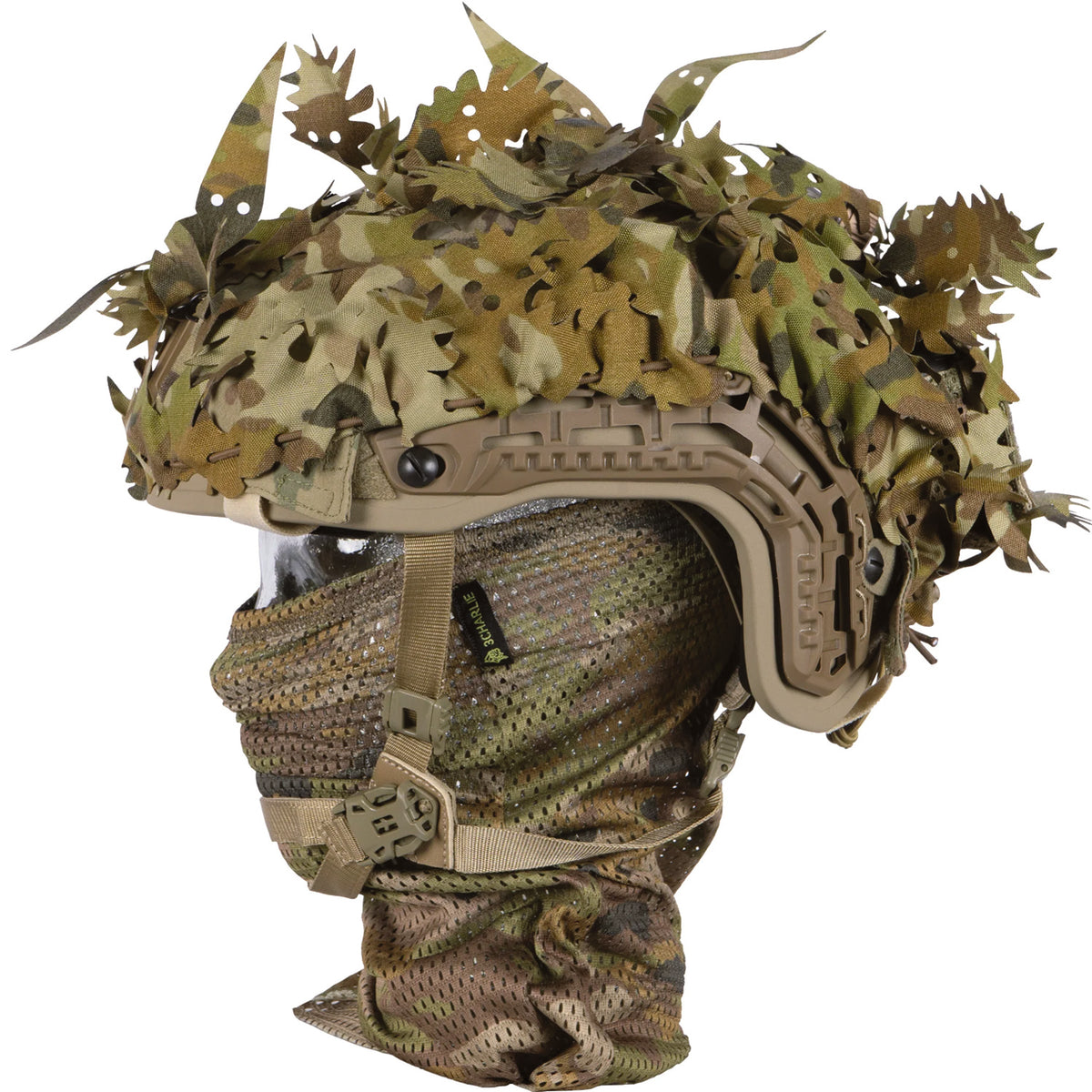 The laser cut Platatac Cam Net Helmet Cover kit in TFP is AMCU cohesive and primarily designed to break up the shape of the ADF issue Team Wendy EXFIL helmet but is also compatible with Ops-Core and Airframe helmets. www.moralepatches.com.au