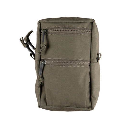 This pouch is perfect for quick access and can be mounted to a patrol order, assault pack, or large pack.  It is suitable for holding a Platatac 1 Litre flask, an Issue canteen with cup, extra rations, a shaving kit, spare batteries, a marker panel, a head torch, a small med kit, or a toggle rope, among other things. www.moralepatches.com.au