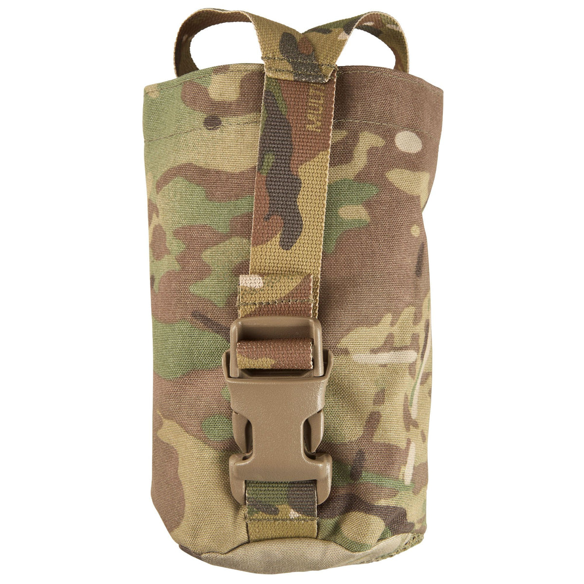 The Nalgene Bottle Pouch is designed to hold a 32oz wide or narrow mouth Nalgene bottle with a titanium cup, a 1L flask. It features a Y style strap with an ITW side release buckle to secure the bottle. www.moralepatches.com.au