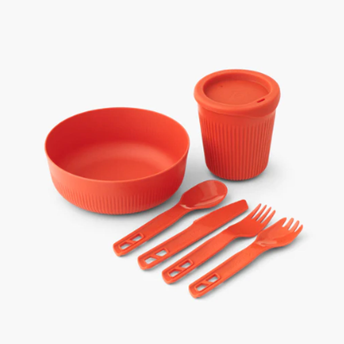 Light, strong and packable, the 6-piece Passage Dinnerware Set offers typical Sea to Summit functionality. Cool Grip sidewalls allow the user to hold the bowl and cup firmly, even when the contents are hot. Steep sidewalls keep food from spilling, and the curve between the walls and base perfectly matches our spoons and sporks. www.moralepatches.com.au