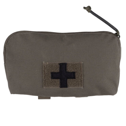 The Platatac Amphib/Water Ops Med Pouch has been designed with the needs of modern operators who opt for smaller, lighter, and slimmer kits. It is large enough to hold the essentials for patient care including a tourniquet, emergency bandages, chest seal and gloves. www.moralepatches.com.au