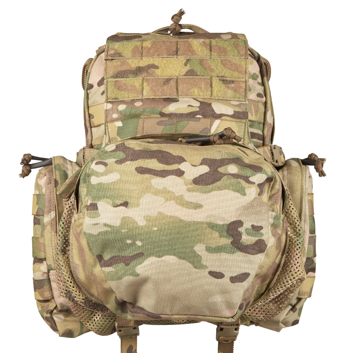 Main compartment 36cm (H) x 23.5cm (W) x 9.5cm (D) Side pockets: 19cm (H) x 9cm (W) x 5cm (D) Front zippered pouch: 25cm (at widest) x 6cm (D) Mesh cargo compartment: 20cm (H) x 23.5cm (W) x 14.5cm (D) Weight 1.02Kg www.moralepatches.com.au