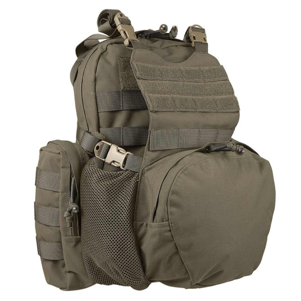 Based on our famous Echo hydration pack, the Bullock Echo MK3 is the newest addition to our small assault/combat sustainment pack range. The Bullock Echo MK3 bridges the gap between a hydration carrier and small day packs and with an integral helmet/cargo cradle, it’s a highly versatile piece of kit. www.moralepatches.com.au