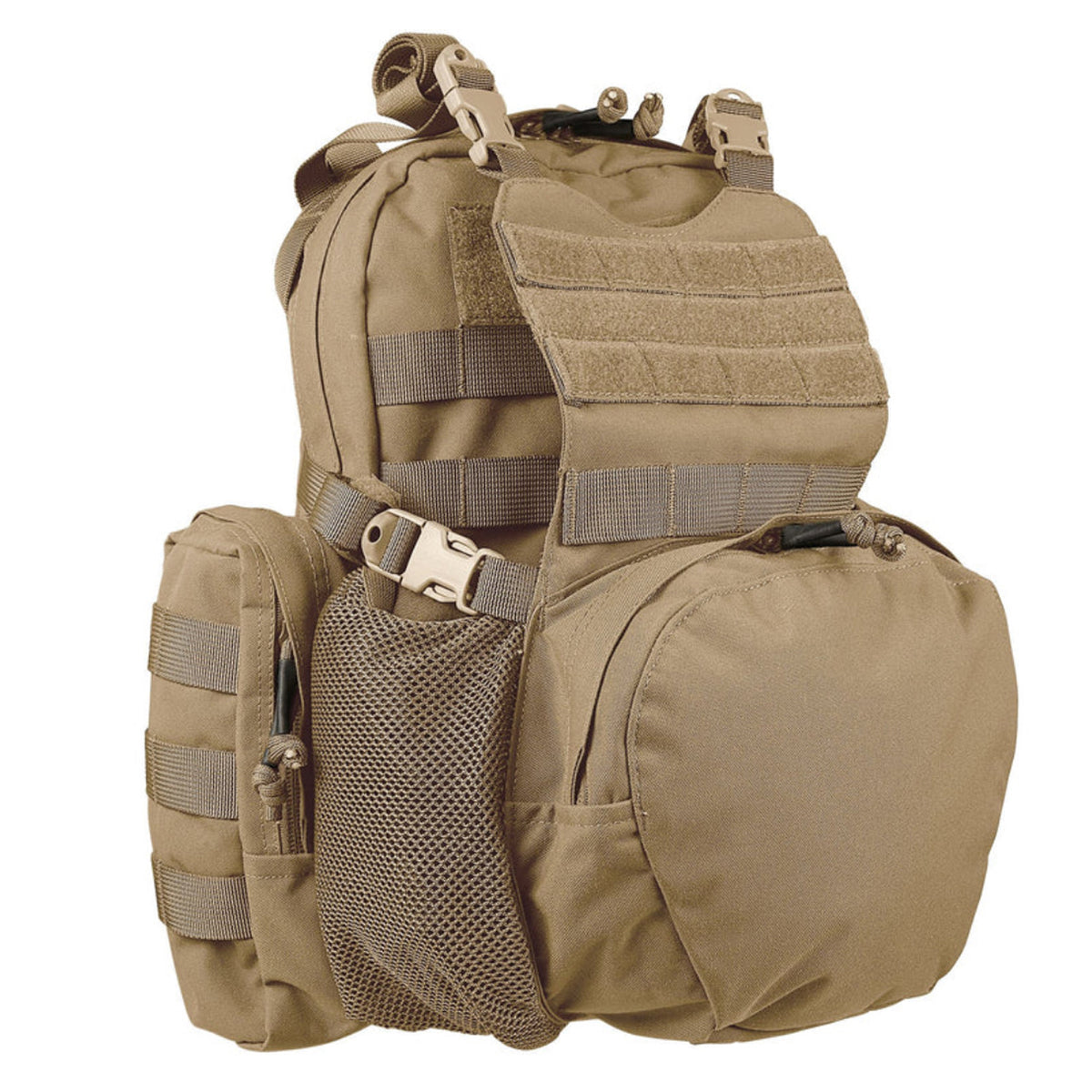 Based on our famous Echo hydration pack, the Bullock Echo MK3 is the newest addition to our small assault/combat sustainment pack range. The Bullock Echo MK3 bridges the gap between a hydration carrier and small day packs and with an integral helmet/cargo cradle, it’s a highly versatile piece of kit. www.moralepatches.com.au