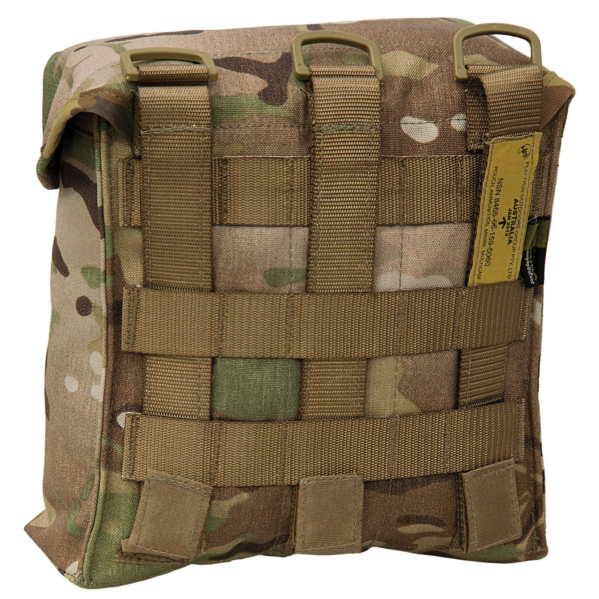 The MOLLE Minimi Pouch has been built to the same requirements as the old ALICE canvas Minimi pouches.

The MOLLE Minimi Pouch is lighter, stronger and can be MOLLE mounted.

This pouch looks and feels like everyones' old favourite but is superior in every way. www.moralepatches.com.au where the army shops