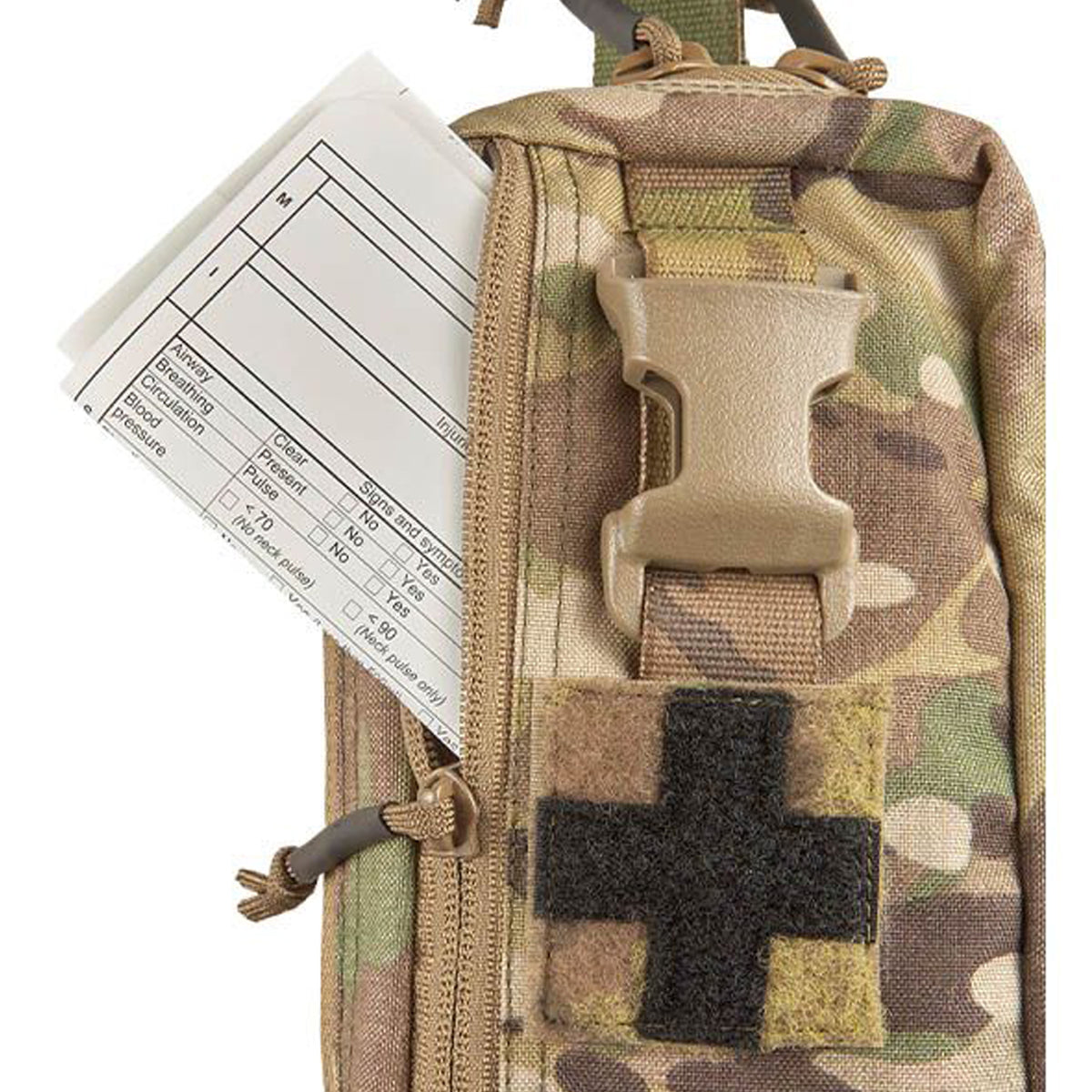 The Platatac Tear Away Med Pouch (TAMP) is a vertically mounted, compact, well laid out solution to store your individual first aid kit (IFAK), it can be mounted on any MOLLE/PALS platform and rapidly deployed in a matter of seconds for when you need it most. www.moralepatches.com.au
