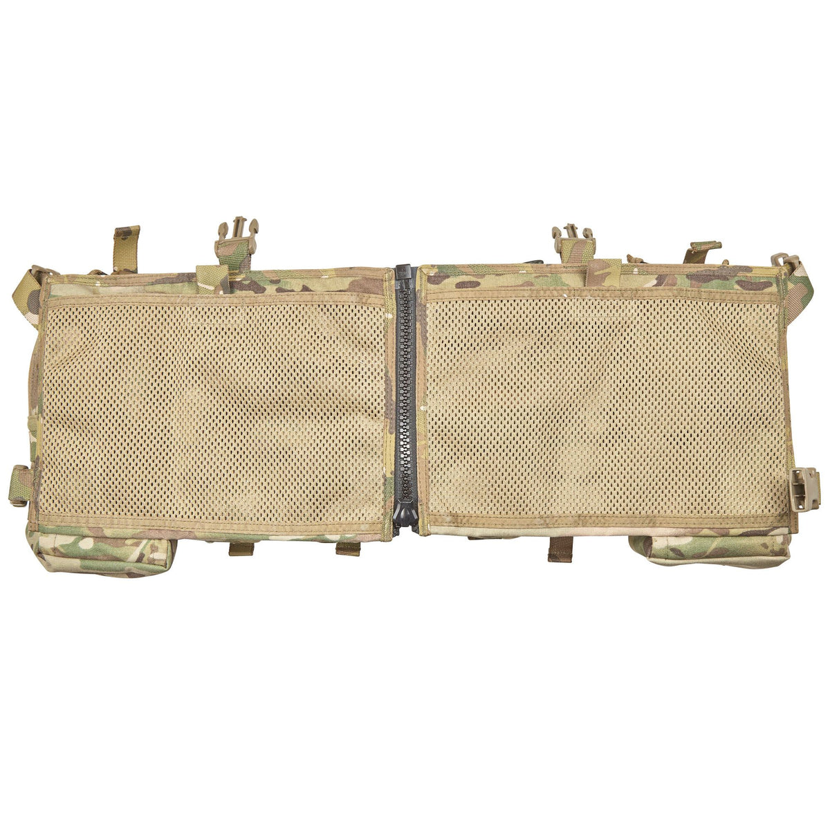 The PLATATAC VM load-bearing CAF MOD chest rig is an ambidextrous, general-purpose, no-frills, load carriage solution designed with flexibility and ease of use in mind.  It is designed to work as a standalone chest rig,or mounted to a plate carrier via quick release ITW clips. It features a large zipper in the middle for easy donning and doffing when wearing cold weather kit, or with armour. www.moralepatches.com.au where the army shops