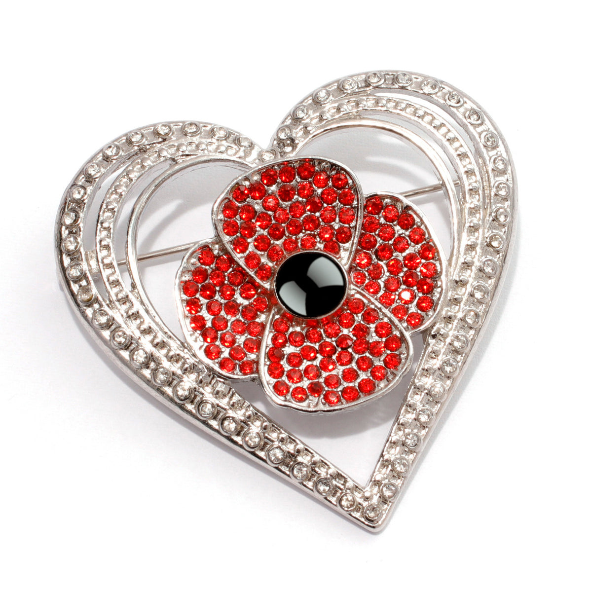 Embrace elegance and remembrance with the Poppy Mpressions Echoes Diamante Brooch. This stunning brooch features a delicate poppy design adorned with sparkling diamantes, symbolising respect and honour for those who have served. www.moralepatches.com.au
