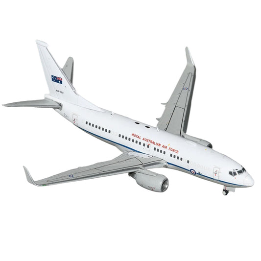 Celebrate a century of Australian aviation excellence with this striking 1/200 scale B737-700S from Gemini Jets, featuring the iconic RAAF '100 Years' livery on aircraft A36-001. www.moralepatches.com.au