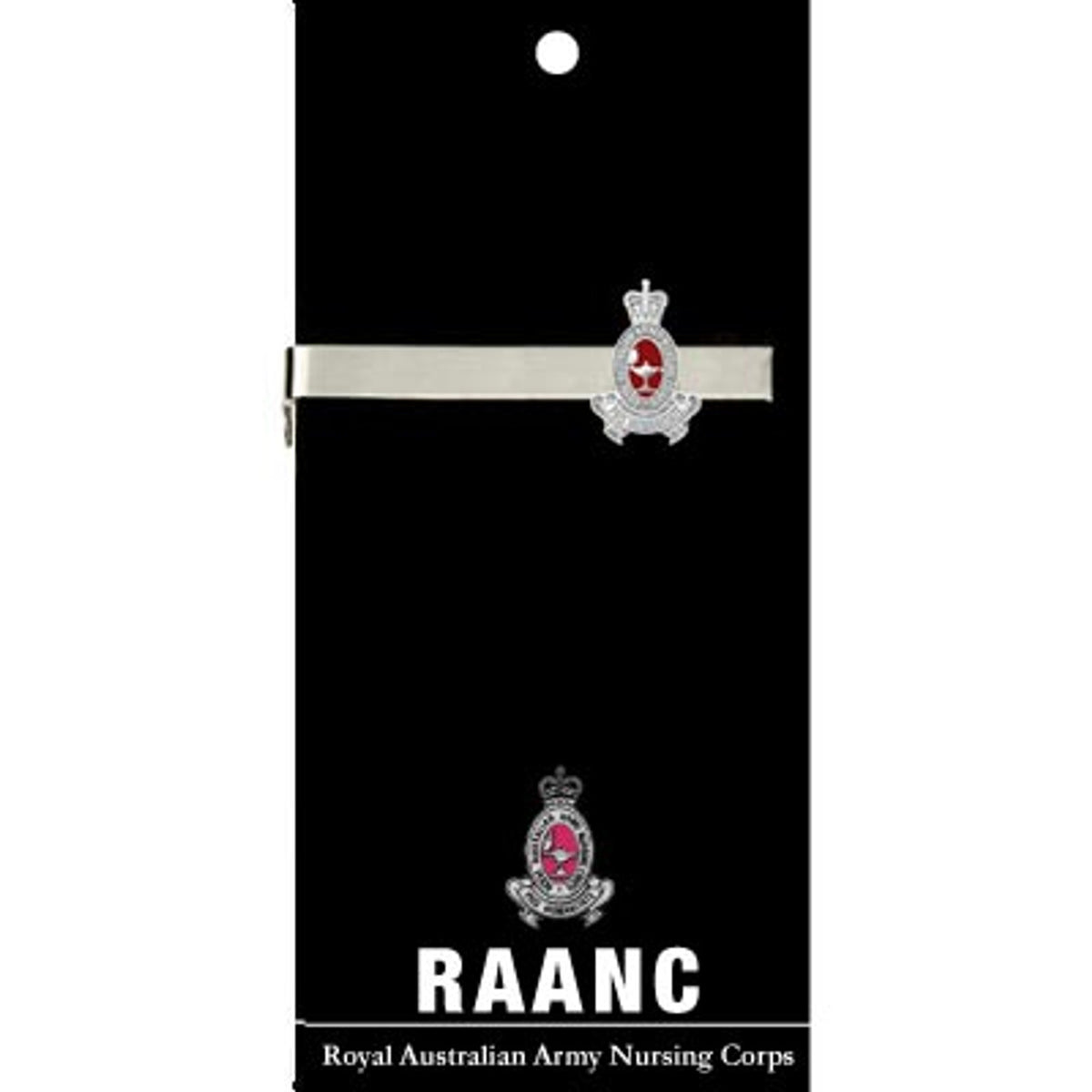 Add a touch of elegance to your look with the Royal Australian Army Nursing Corps (RAANC) 20mm enamel tie bar! Crafted with gold-plated material, this gorgeous tie bar is perfect for any work or formal occasion. www.moralepatches.com.au
