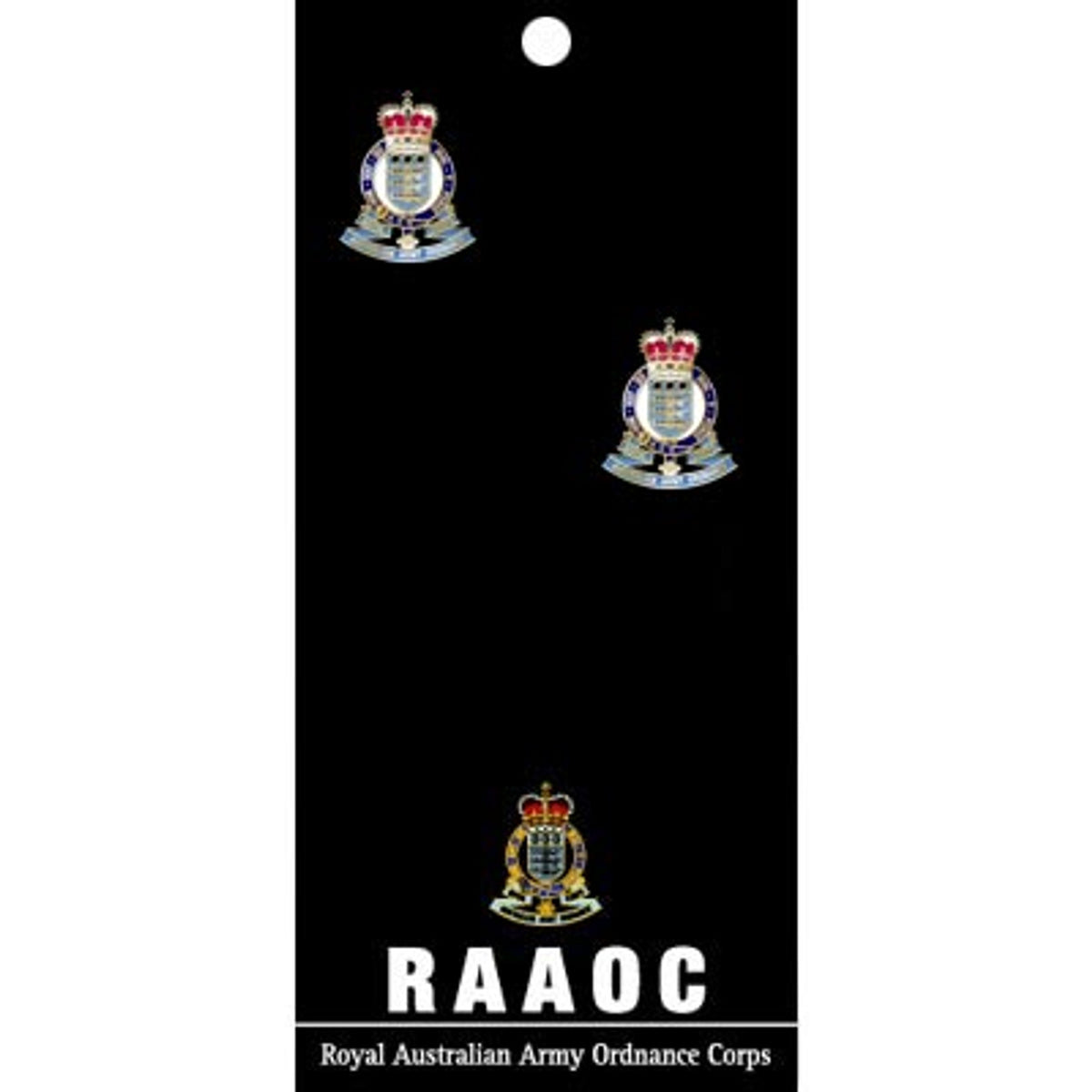 Show your pride and commitment with these sparkling Royal Australian Army Ordnance Corps (RAAOC) 20mm cuff links. With full colour enamel and gold plating, these gorgeous accessories will bring a touch of style to any work outfit or special occasion. www.moralepatches.com.au