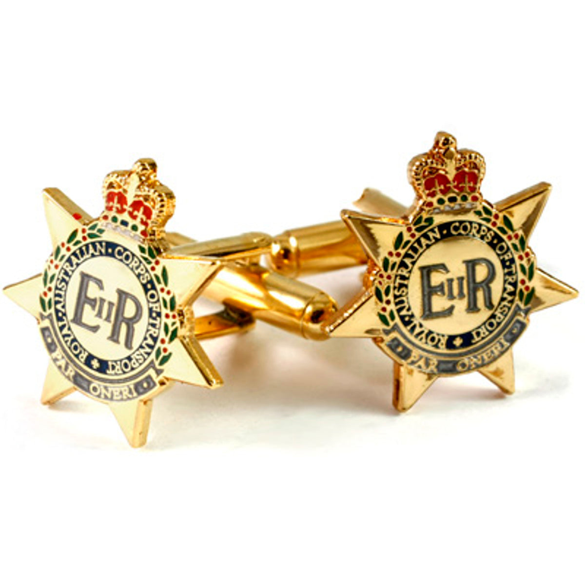 Show your pride and commitment with these sparkling RACT 20mm cuff links. With full colour enamel and gold plating, these gorgeous accessories will bring a touch of style to any work outfit or special occasion. www.moralepatches.com.au