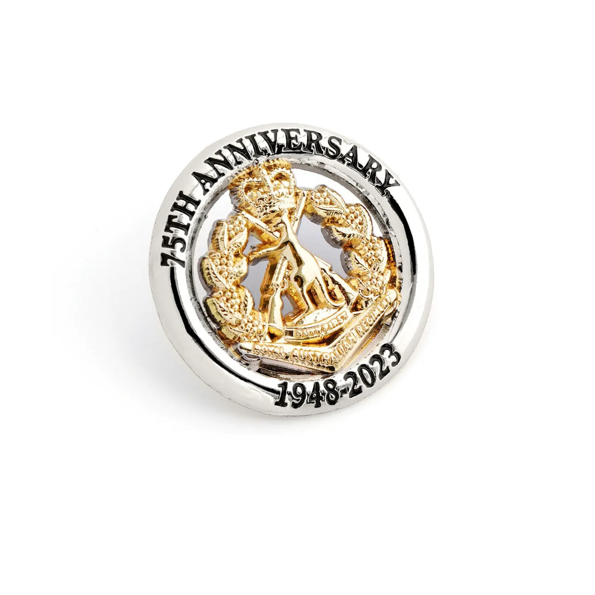 Introducing the 75th Anniversary Royal Australian Regiment Limited Edition Lapel Pin. www.moralepatches.com.au