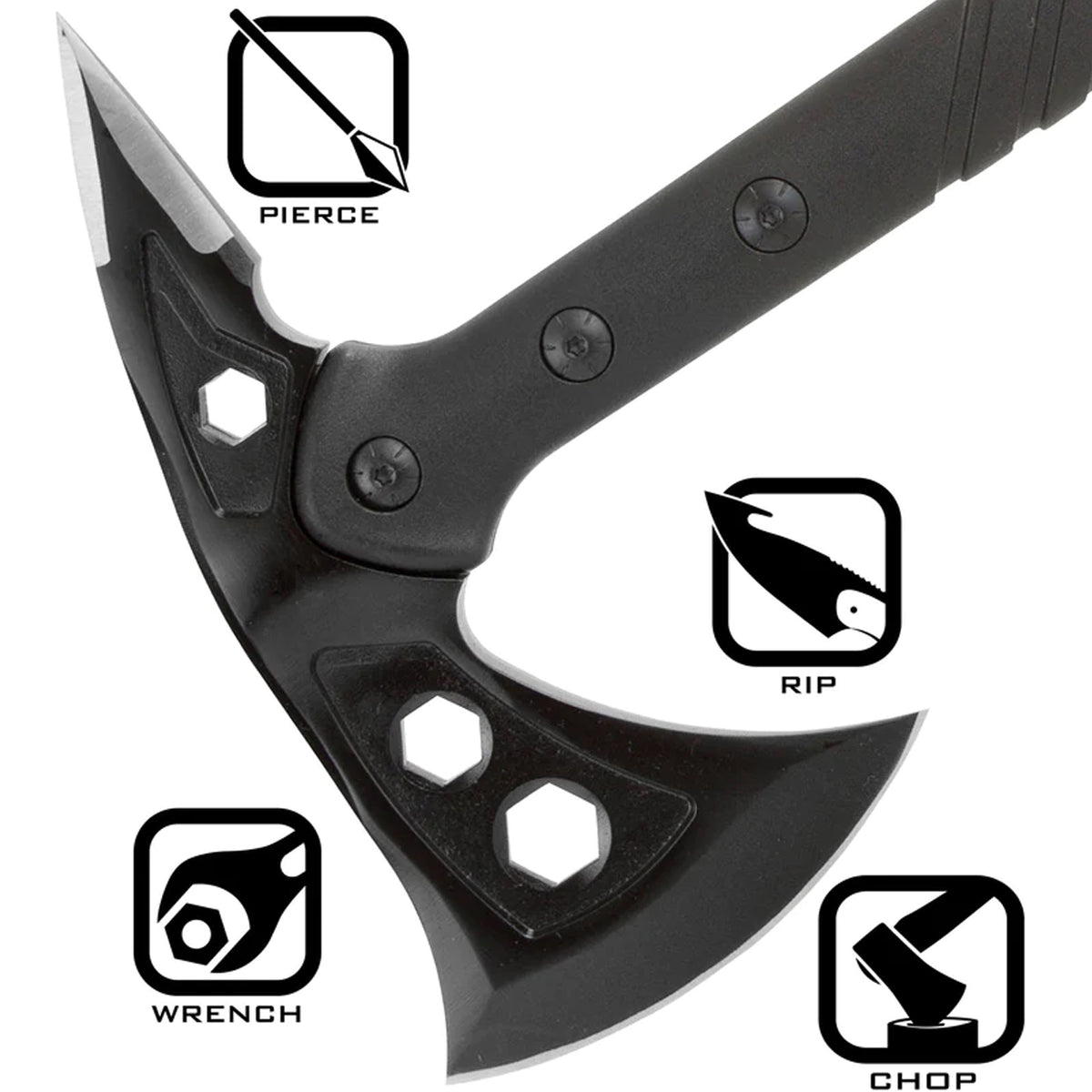With a REAPR 11000 TAC Hawk Axe tactical survival axe in your outdoor survival kit, you’ll be prepared for anything. Designed for breaching, this versatile axe is perfect for camping, hunting and survival. www.moralepatches.com.au