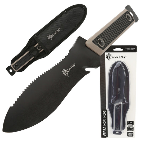For the ultimate in fixed blade knives, tactical gear and garden tools, look no further than the Reapr 11017 Versa Hori Hori- a gardening knife, trowel, pocket tactical shovel and all round survival knife in one. www.moralepatches.com.au