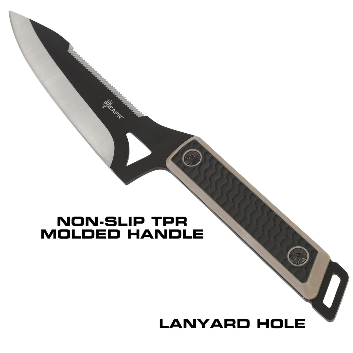 You get everything you need with the Reapr Versa Camp Knife. Born in the kitchen but raised in the wild, it’s tough, durable, and versatile. Whatever your campsite cutting needs, this knife can handle it. www.moralepatches.com.au