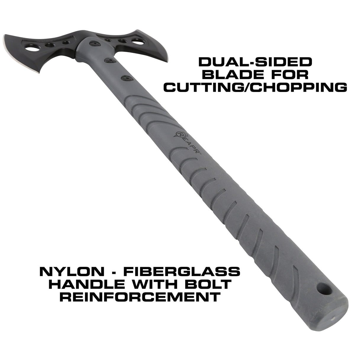 When you need a tactical survivalist axe that holds up to the rigors of any camping or hunting trips, the REAPR 11779 Sidewinder takes care of all your survivalist and hunting needs. www.moralepatches.com.au