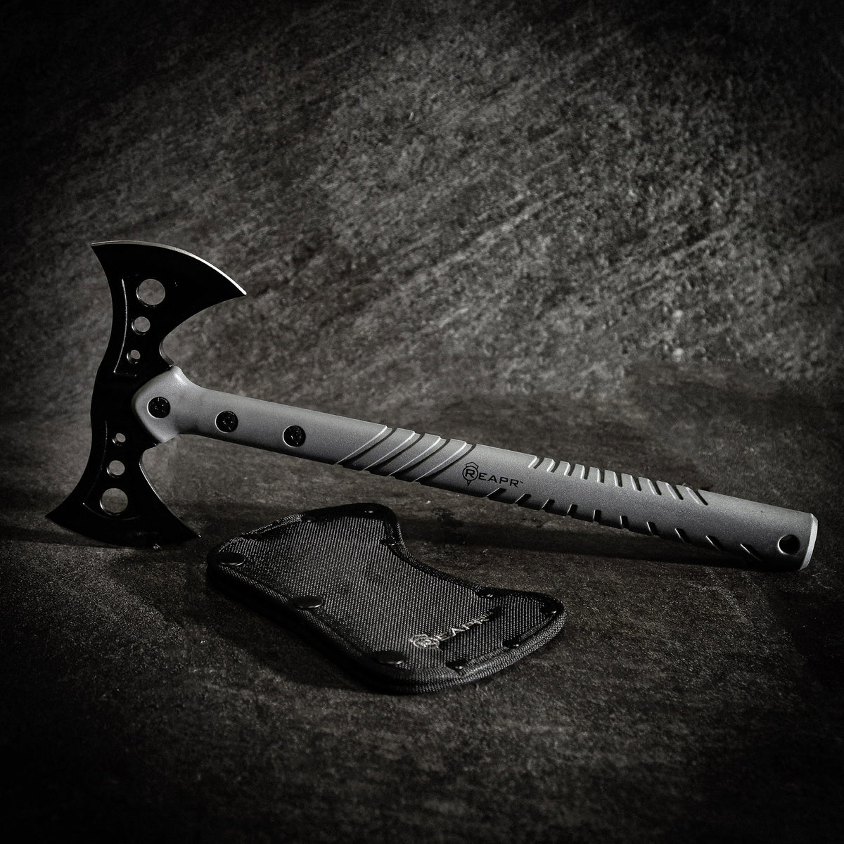When you need a tactical survivalist axe that holds up to the rigors of any camping or hunting trips, the REAPR 11779 Sidewinder takes care of all your survivalist and hunting needs. www.moralepatches.com.au